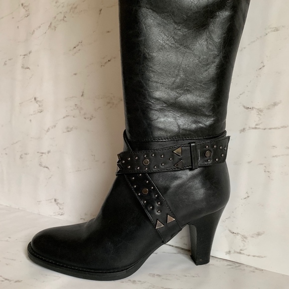 Via Spiga Shoes - NWOT-Via Spiga Studded Moto Knee High Boots!